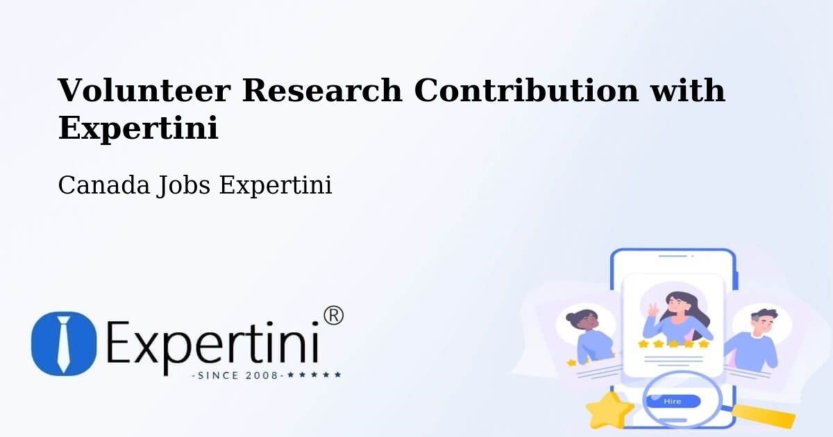Volunteer Research Contribution Program – Olds - Canada Jobs Expertini